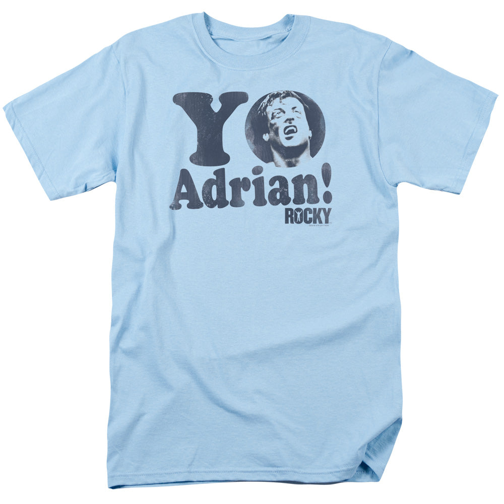 Rocky - Yo Adrian - Adult Unisex Short Sleeve T-Shirt - Blue