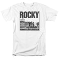 Rocky - Top Of The Stairs - Adult Unisex Short Sleeve T-Shirt - White
