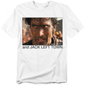 Army Of Darkness - Jack Left Town - Adult Unisex Short Sleeve T-Shirt - White