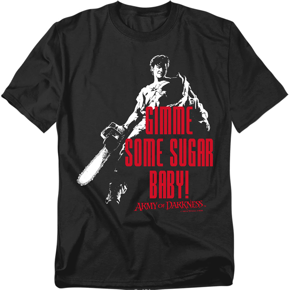 Army Of Darkness - Sugar - Adult Unisex Short Sleeve T-Shirt - Black