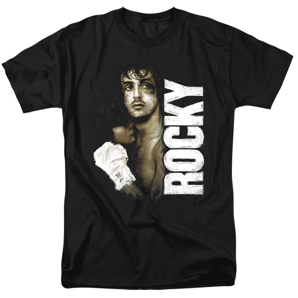 Rocky - Painted Rocky - Adult Unisex Short Sleeve T-Shirt - Black