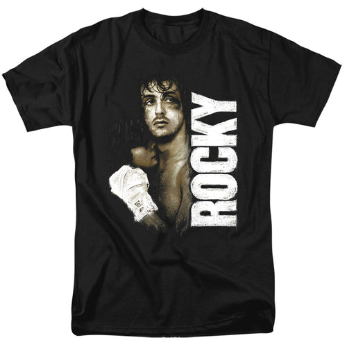 Rocky - Painted Rocky - Adult Unisex Short Sleeve T-Shirt - Black