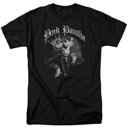 Pink Panther - Pink Pantha - Adult Unisex Short Sleeve T-Shirt - Black