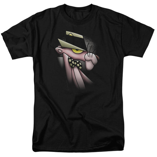 Pink Panther - Smooth Panther - Adult Unisex Short Sleeve T-Shirt - Black