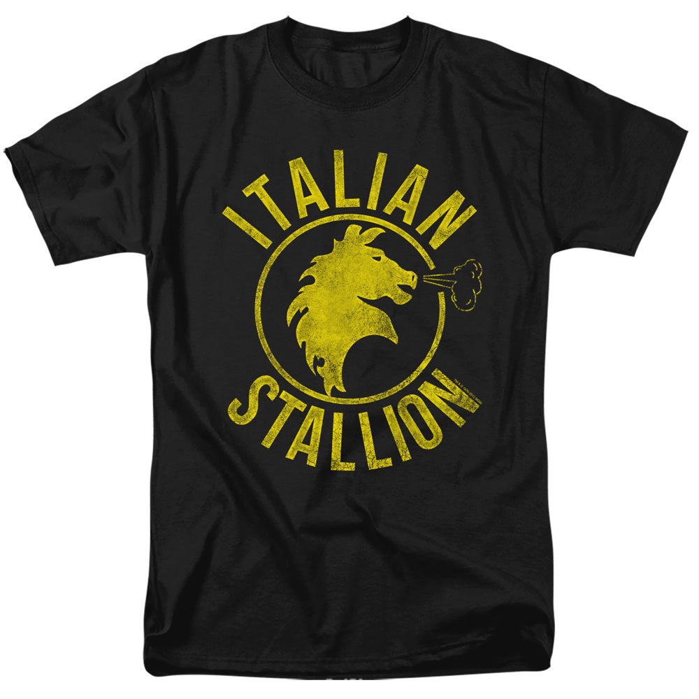 Rocky - Italian Stallion Horse - Adult Unisex Short Sleeve T-Shirt - Black