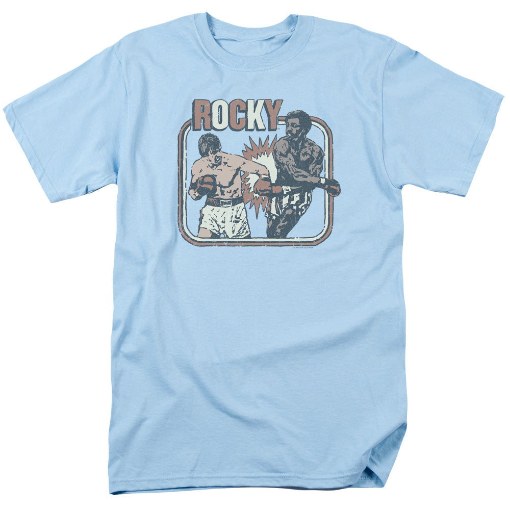 Rocky - Big Fight - Adult Unisex Short Sleeve T-Shirt - Blue
