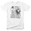 Rocky - Fried Idiot - Adult Unisex Short Sleeve T-Shirt - White