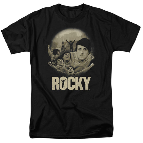 Rocky - Feeling Strong - Adult Unisex Short Sleeve T-Shirt - Black