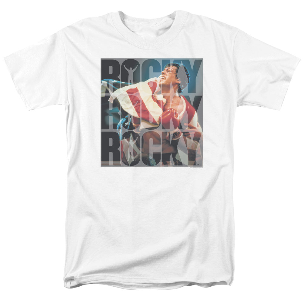 Rocky - Chant - Adult Unisex Short Sleeve T-Shirt - White