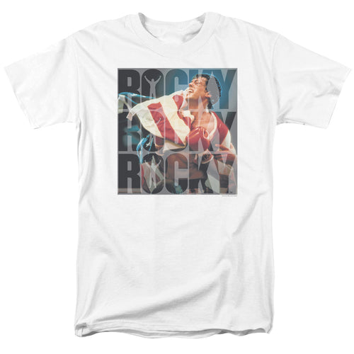 Rocky - Chant - Adult Unisex Short Sleeve T-Shirt - White