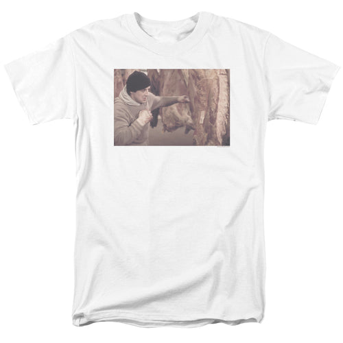 Rocky - Meat Locker - Adult Unisex Short Sleeve T-Shirt - White
