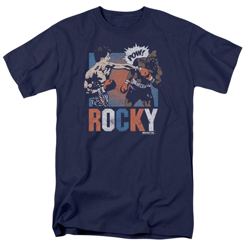 Rocky - Rocky Pow - Adult Unisex Short Sleeve T-Shirt - Blue