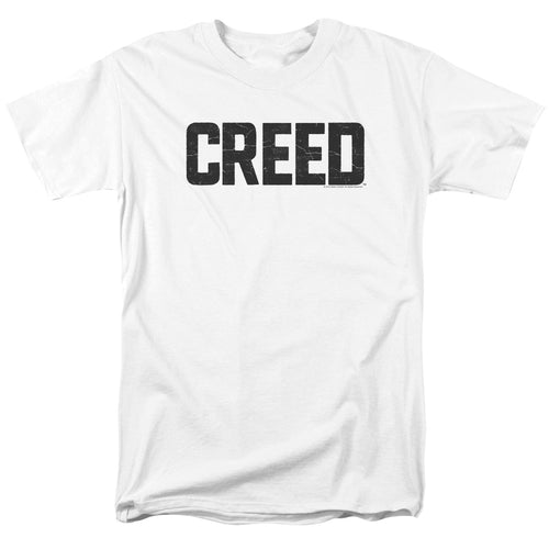 Creed - Cracked Logo - Adult Unisex Short Sleeve T-Shirt - White
