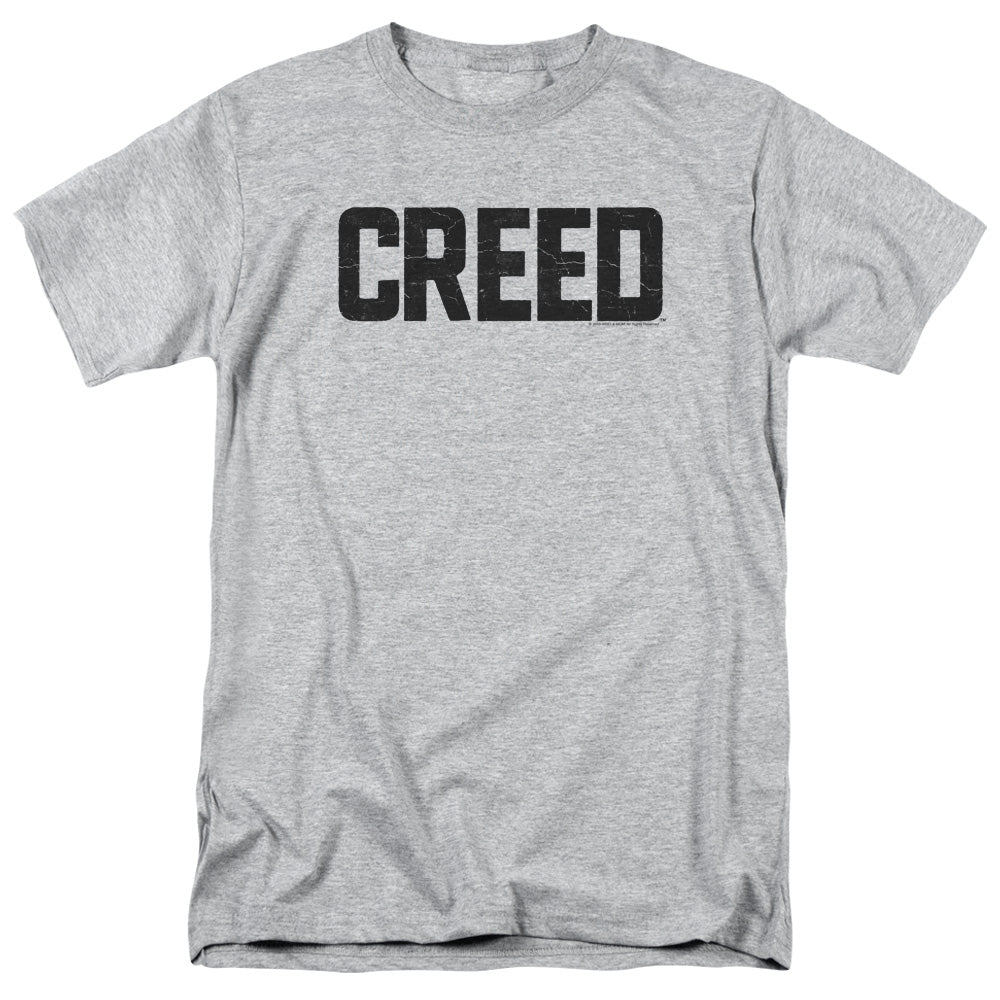 Creed - Cracked Logo - Adult Unisex Short Sleeve T-Shirt - Gray