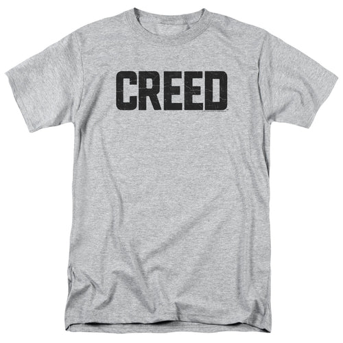 Creed - Cracked Logo - Adult Unisex Short Sleeve T-Shirt - Gray