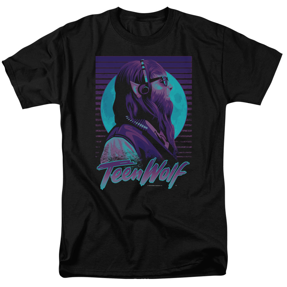 Teen Wolf - Headphone Wolf #2 - Adult Unisex Short Sleeve T-Shirt - Black
