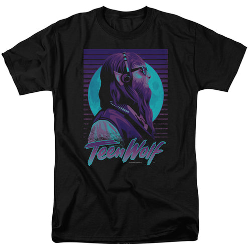 Teen Wolf - Headphone Wolf #2 - Adult Unisex Short Sleeve T-Shirt - Black