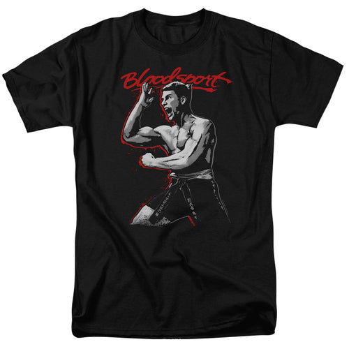 Bloodsport - Loud Mouth - Adult Unisex Short Sleeve T-Shirt - Black