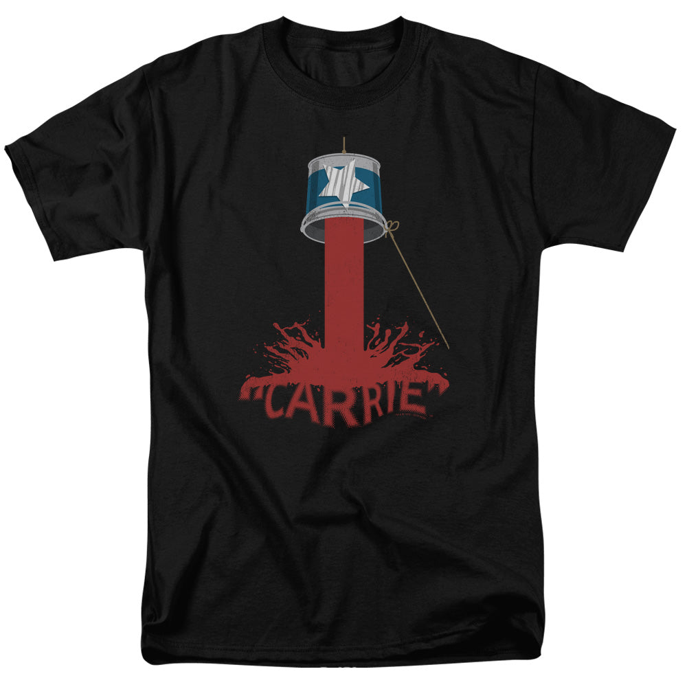 Carrie - Bucket Of Blood - Adult Unisex Short Sleeve T-Shirt - Black