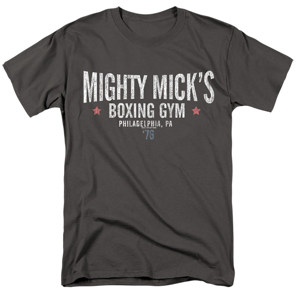 Rocky - Mighty Micks Boxing Gym - Adult Unisex Short Sleeve T-Shirt - Gray