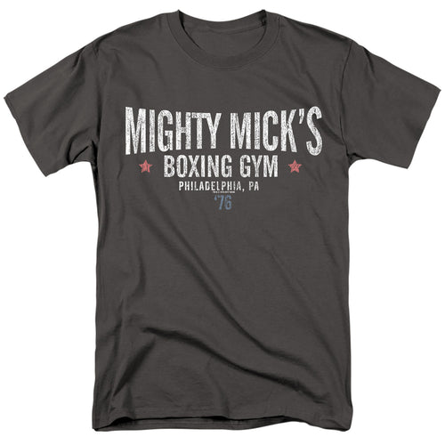Rocky - Mighty Micks Boxing Gym - Adult Unisex Short Sleeve T-Shirt - Gray