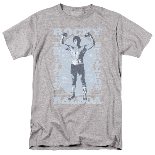 Rocky - Gun Show - Adult Unisex Short Sleeve T-Shirt - Gray