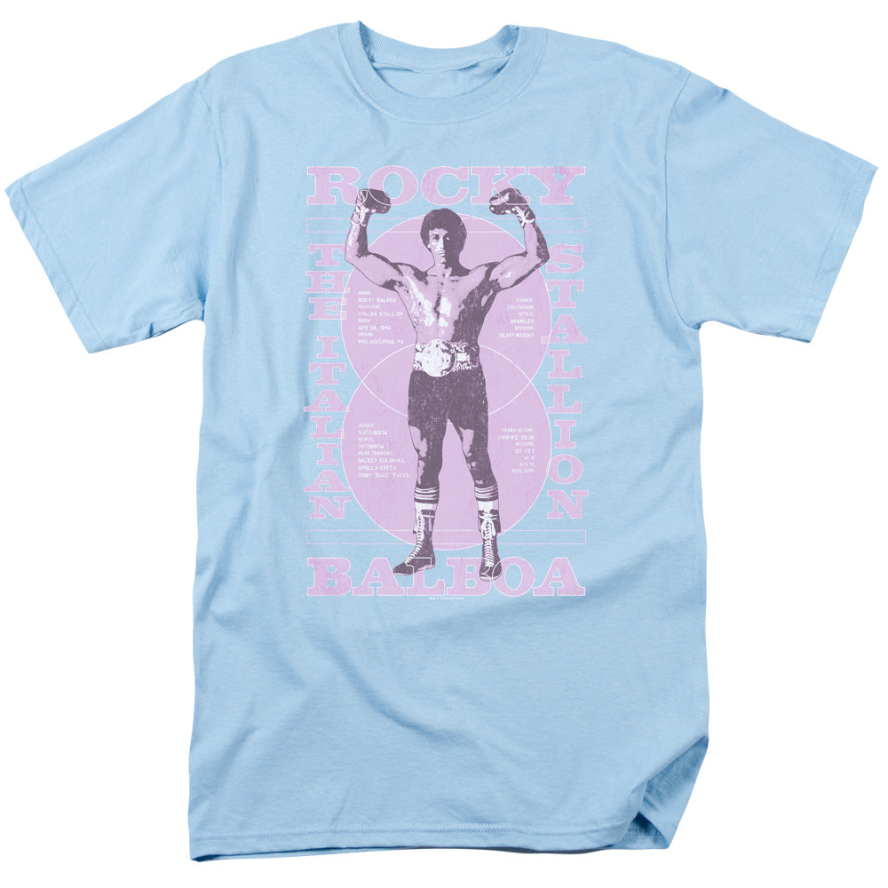Rocky - Gun Show - Adult Unisex Short Sleeve T-Shirt - Blue