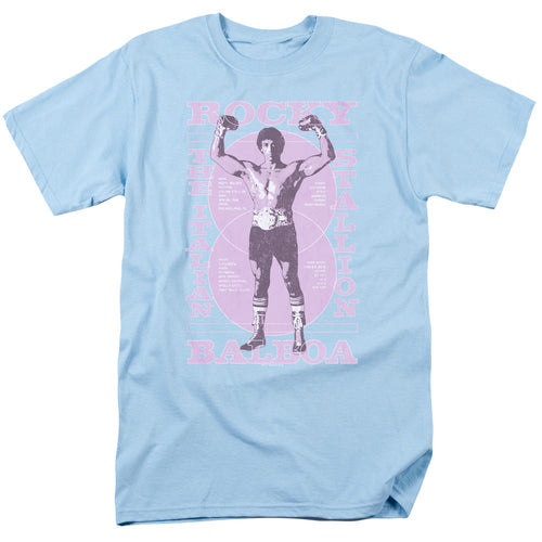 Rocky - Gun Show - Adult Unisex Short Sleeve T-Shirt - Blue