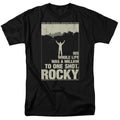 Rocky - Silhouette - Adult Unisex Short Sleeve T-Shirt - Black