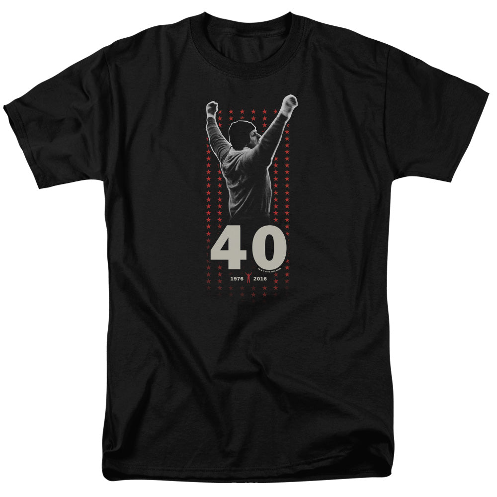 Rocky - Stars - Adult Unisex Short Sleeve T-Shirt - Black