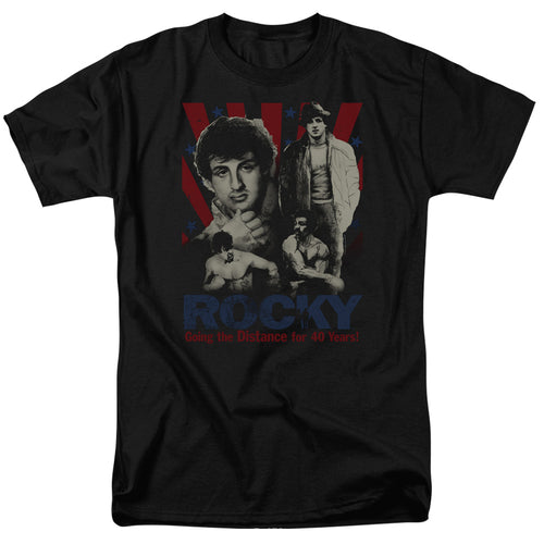 Rocky - Going The Distance - Adult Unisex Short Sleeve T-Shirt - Black
