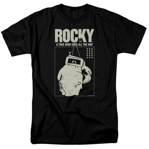 Rocky - The Hero - Adult Unisex Short Sleeve T-Shirt - Black