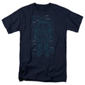 Robocop - Schematic - Adult Unisex Short Sleeve T-Shirt - Blue