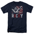 Rocky - Flag Champion - Adult Unisex Short Sleeve T-Shirt - Blue