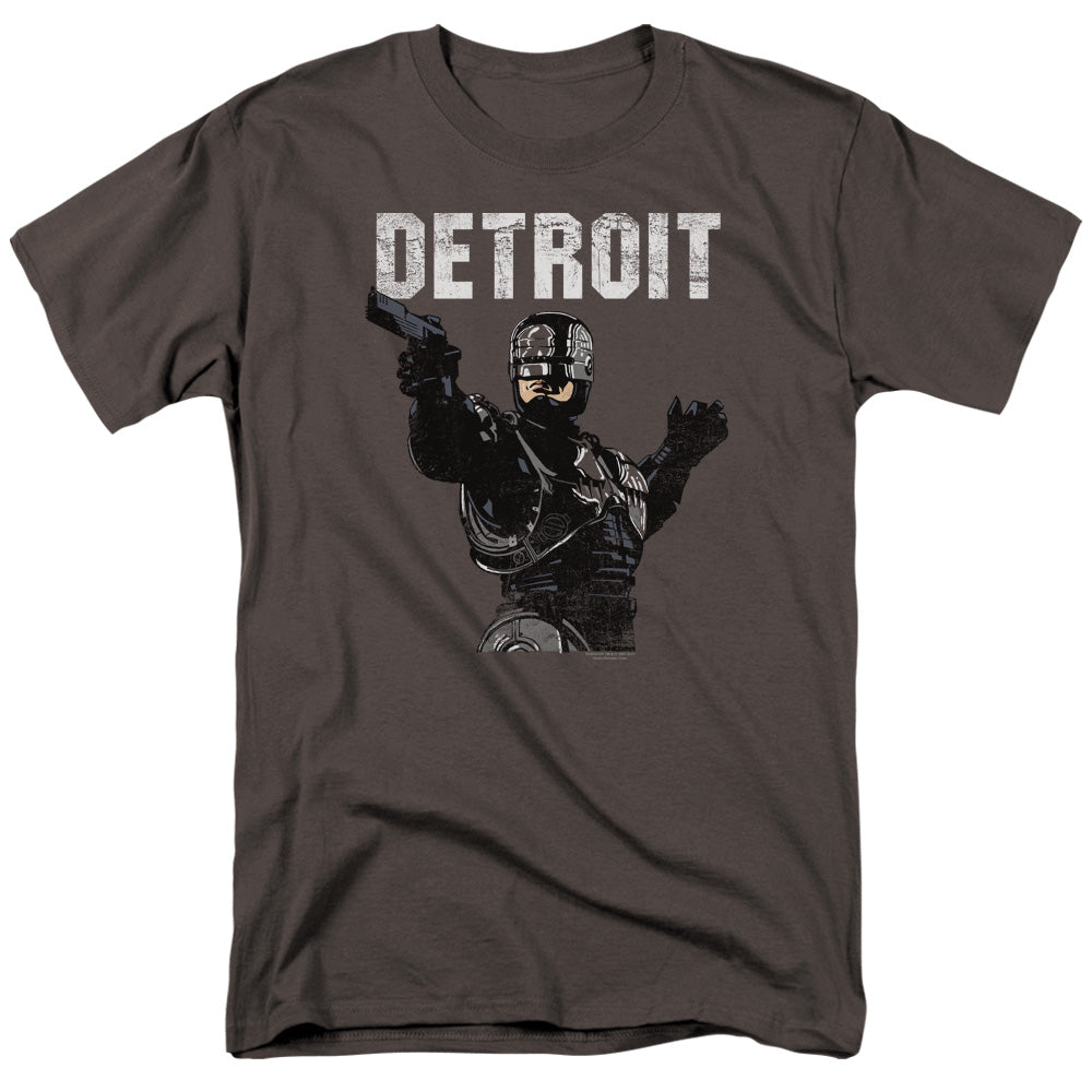 Robocop - Detroit - Adult Unisex Short Sleeve T-Shirt - Gray