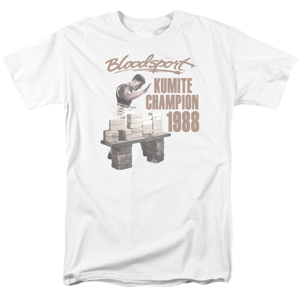 Bloodsport - Dux Smash - Adult Unisex Short Sleeve T-Shirt - White