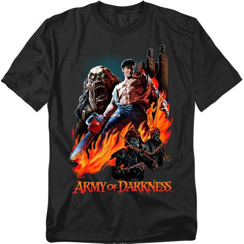 Army Of Darkness - Painted Evil - Adult Unisex Short Sleeve T-Shirt - Black