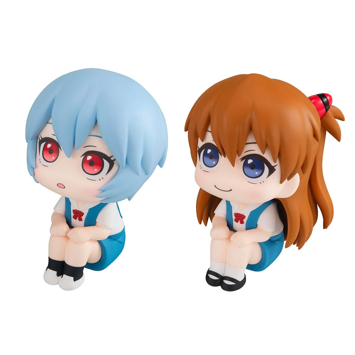 Megahouse Evangelion: 3.0+1.0 Thrice Upon a Time Rei Ayanami & Shikinami Asuka Langley Look Up Series Figure Set With Gift