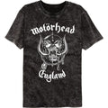 Motorhead England Officially Licensed Adult Short Sleeve Mineral Wash T-Shirt
