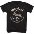 Motorhead - Ace Tour 80 - American Classics - Solid Black Adult Short Sleeve T-Shirt
