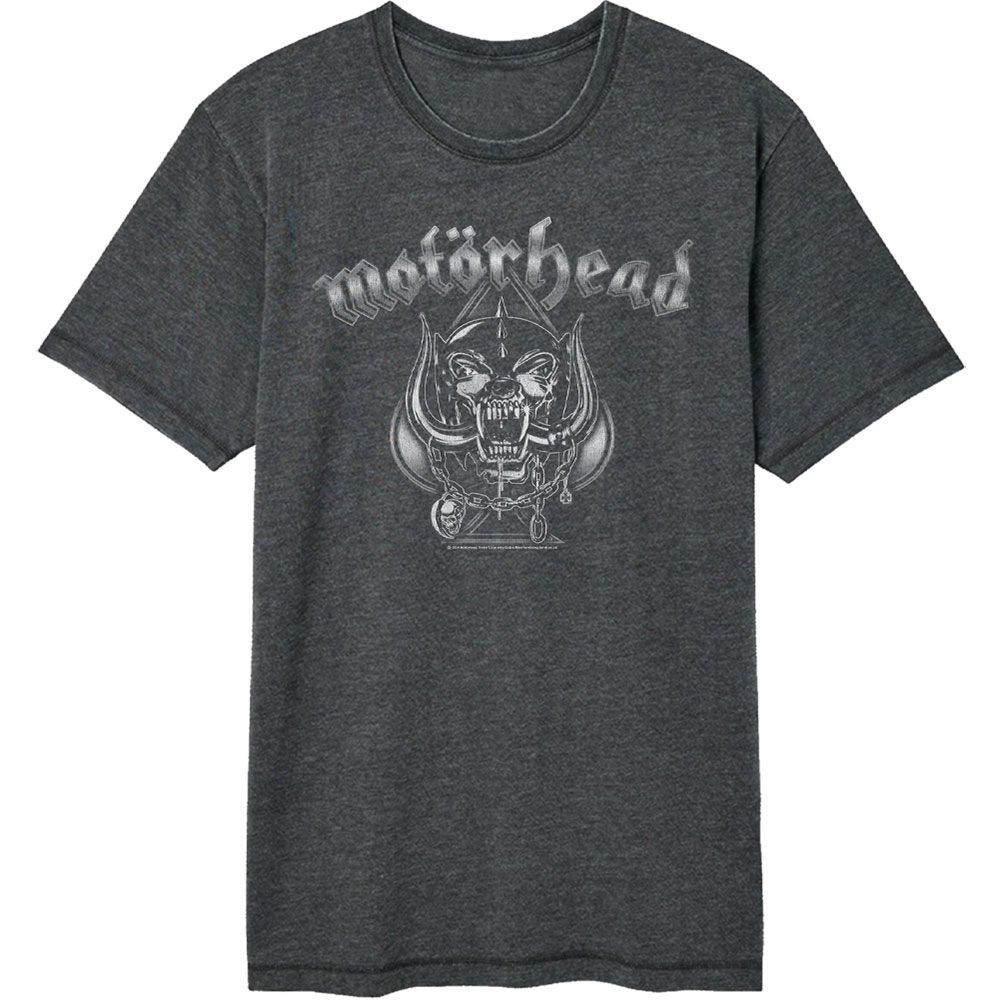 Motorhead Spade And Warpig Officially Licensed Adult Short Sleeve Vintage Wash T-Shirt