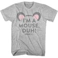 Mean Girls - Im A Mouse Duh - American Classics - Solid Gray Adult Short Sleeve T-Shirt