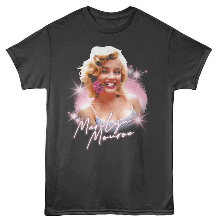 Marilyn Monroe - Flower - American Classics - Smoke Adult Short Sleeve T-Shirt