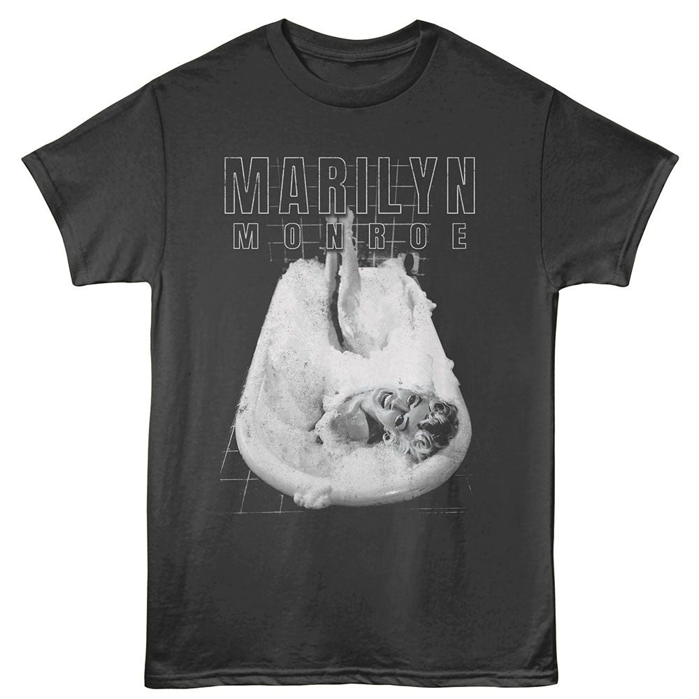 Marilyn Monroe - Bath Tub - American Classics - Smoke Adult Short Sleeve T-Shirt