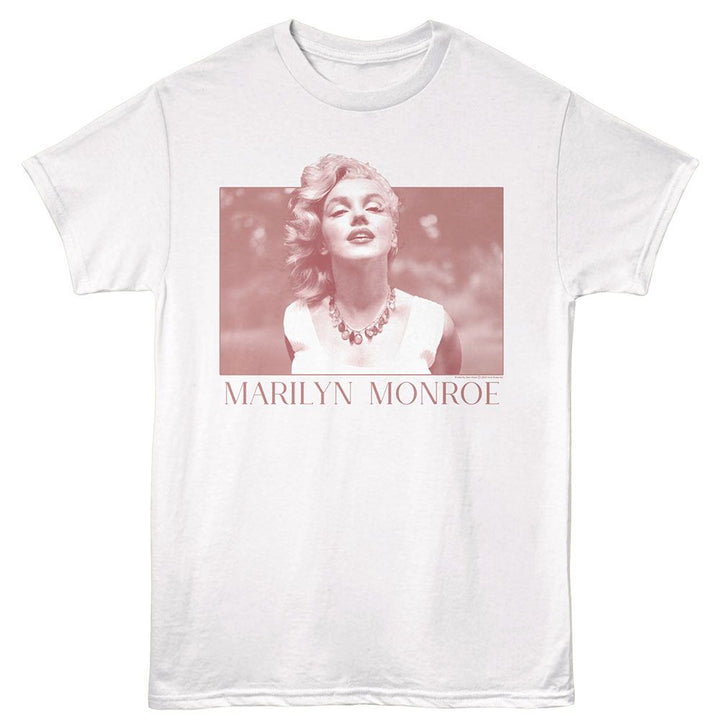 Marilyn Monroe - Simple Box - American Classics - White Adult Short Sleeve T-Shirt