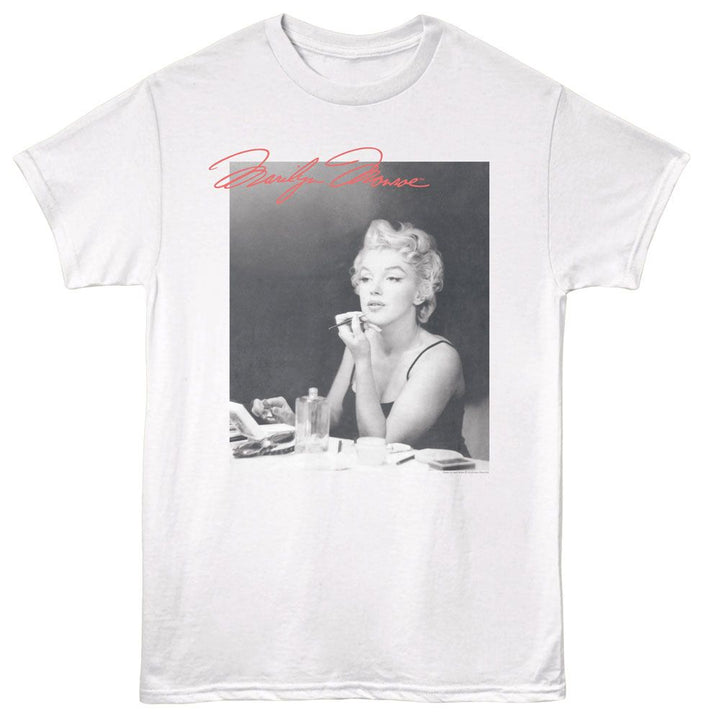 Marilyn Monroe - Makeup Vanity - American Classics - White Adult Short Sleeve T-Shirt