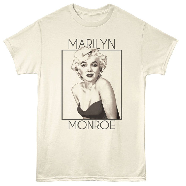 Marilyn Monroe - Rectangle - American Classics - Natural Adult Short Sleeve T-Shirt