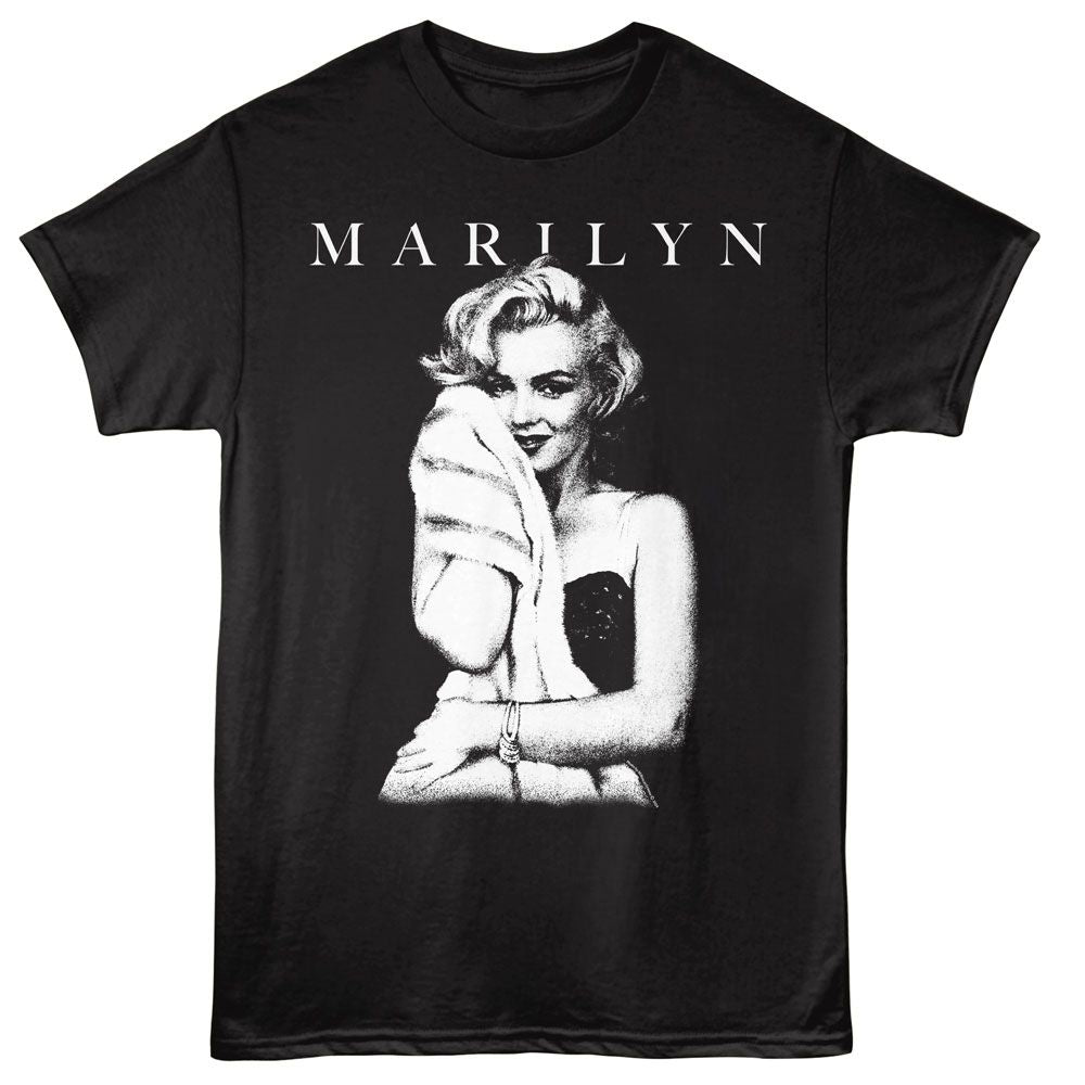 Marilyn Monroe - Soft Hug - American Classics - Black Adult Short Sleeve T-Shirt