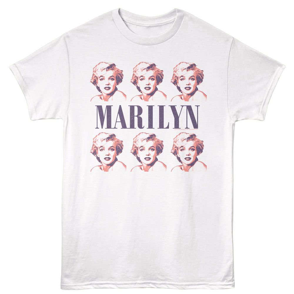 Marilyn Monroe - Repeat - American Classics - White Adult Short Sleeve T-Shirt