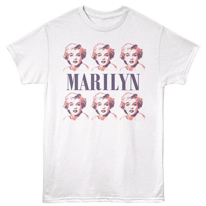 Marilyn Monroe - Repeat - American Classics - White Adult Short Sleeve T-Shirt